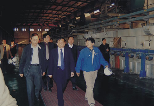 時任中共武漢市委副書記和市政法委書記程康彥到公司調研